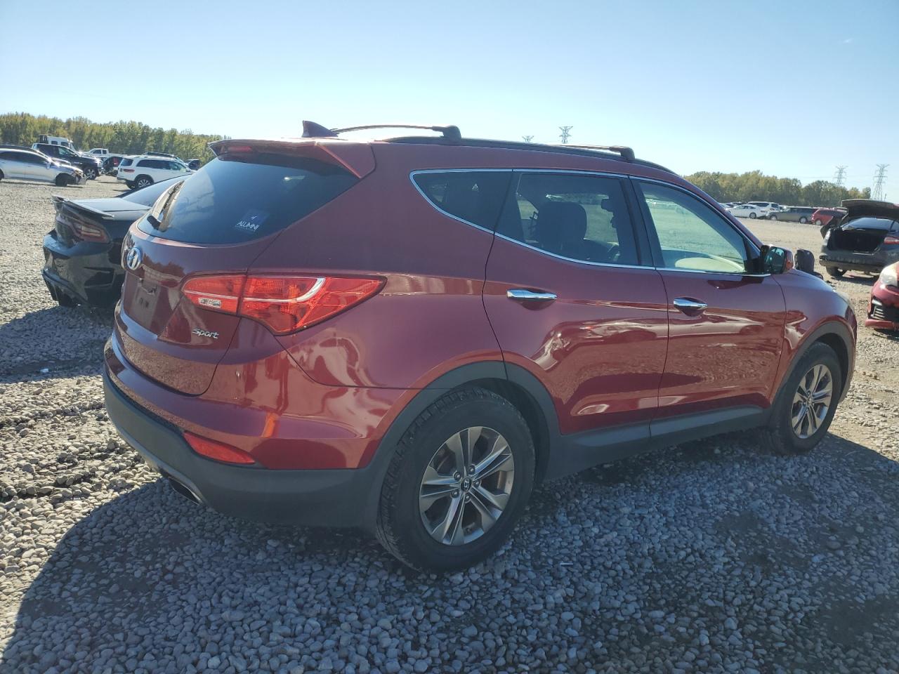 2014 Hyundai Santa Fe VIN 5XYZU3LB0EG149522 Copart auction photo, front end damage thumbnail 3