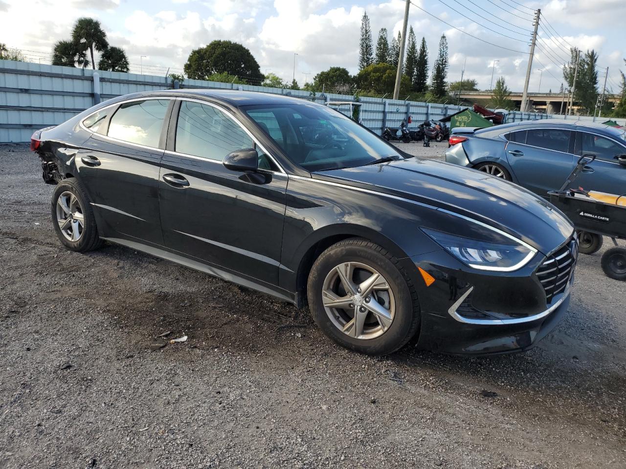 2021 Hyundai Sonata VIN 5NPEG4JA9MH130982 Copart auction photo, rear end damage thumbnail 4