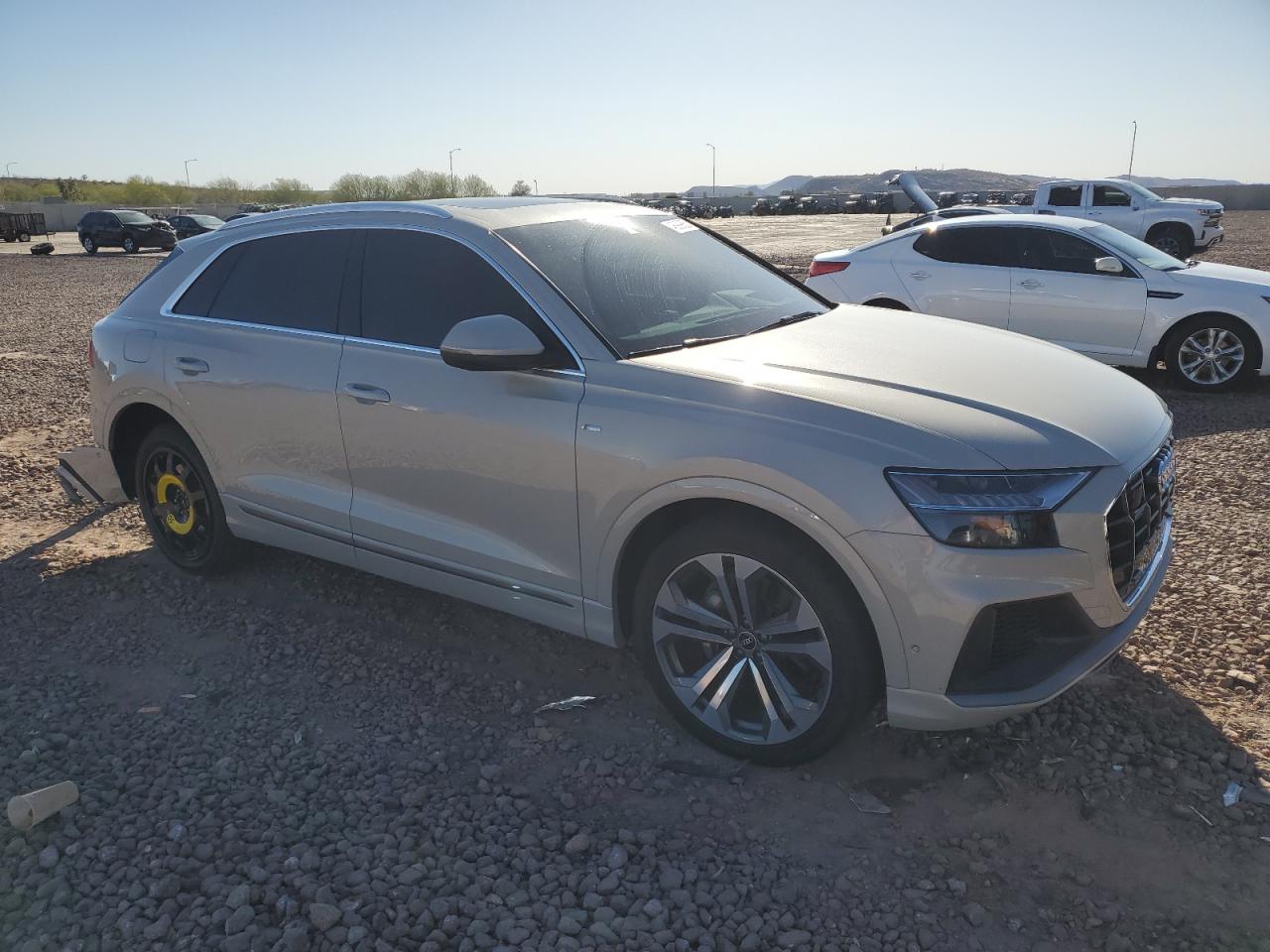 2021 Audi Q8 VIN WA1FVAF14MD027325 Copart auction photo, rear end damage thumbnail 4