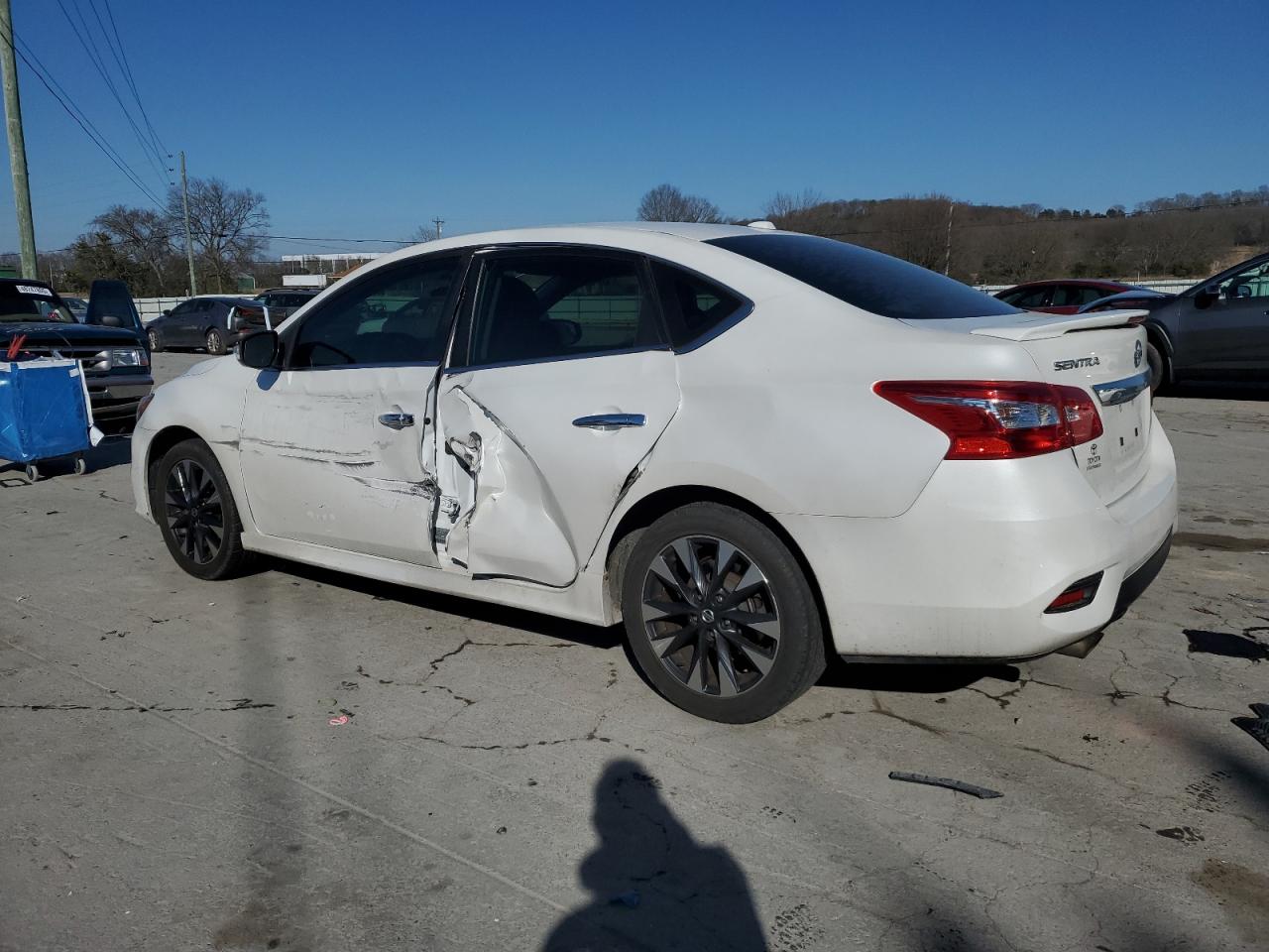 2019 Nissan Sentra VIN 3N1AB7AP1KY264424 Copart auction photo, side damage thumbnail 2