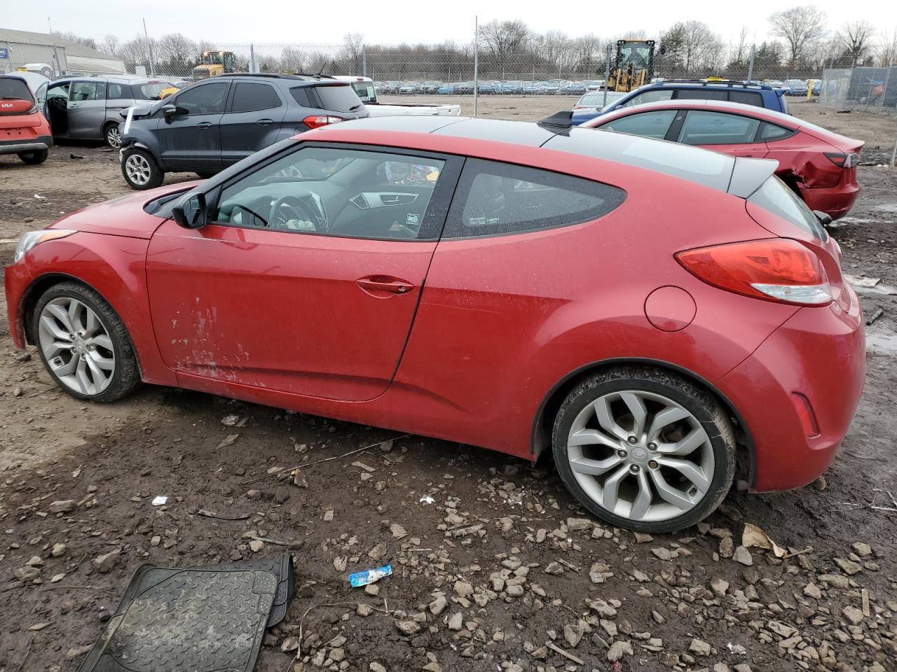 2015 Hyundai Veloster VIN KMHTC6ADXFU230764 Copart auction photo, front end damage thumbnail 2