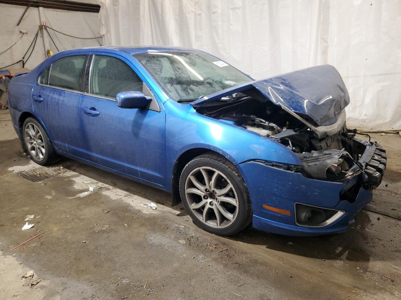 2012 Ford Fusion VIN 3FAHP0HA1CR408786 Copart auction photo, front end / side damage thumbnail 4