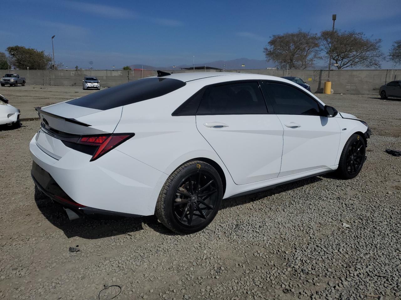 2022 Hyundai Elantra VIN KMHLR4AF0NU227522 Copart auction photo, front end / minor dent/scratches damage thumbnail 3