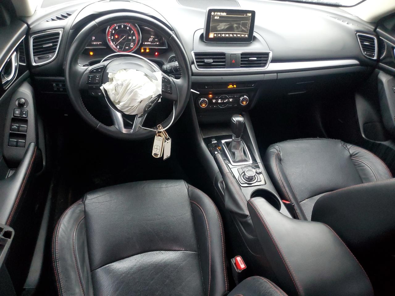 2014 Mazda 3 VIN JM1BM1M35E1190810 Copart auction photo, front end / side damage thumbnail 8