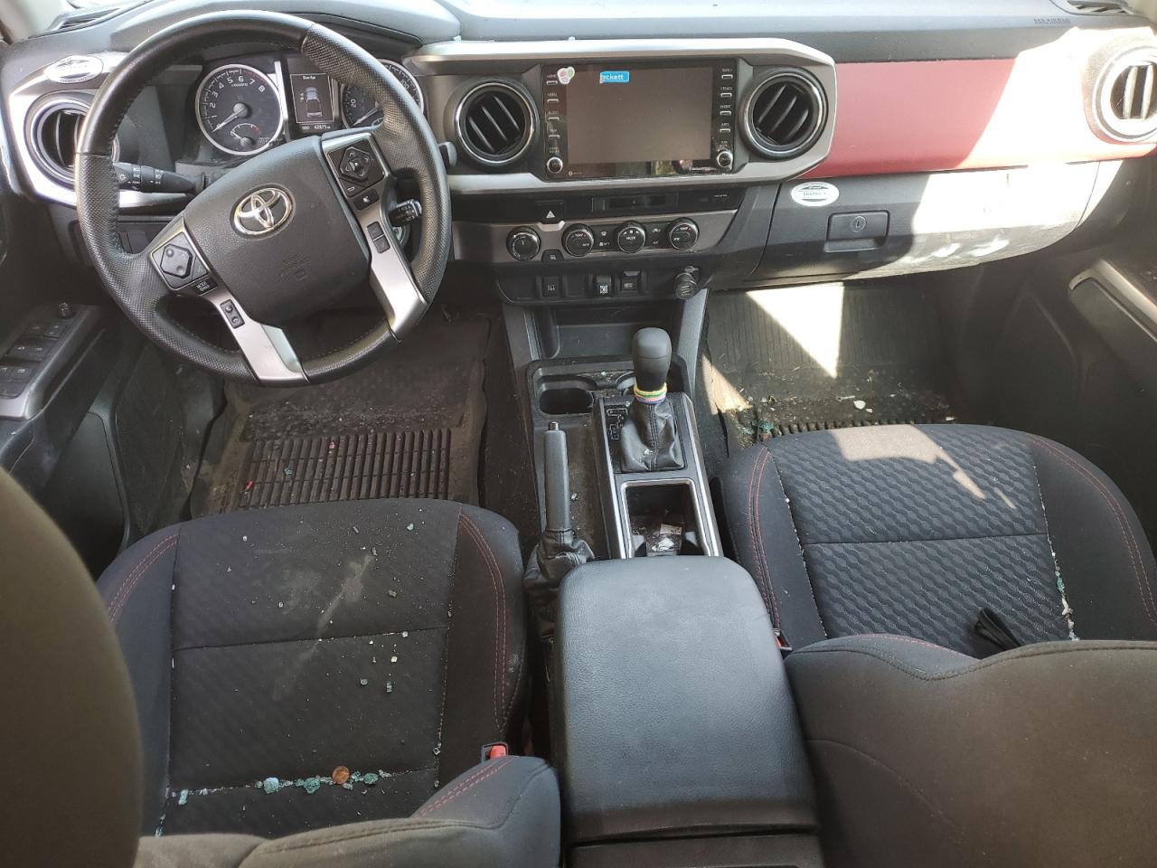 2021 Toyota Tacoma VIN 3TMCZ5ANXMM406753 Copart auction photo, rollover / side damage thumbnail 8