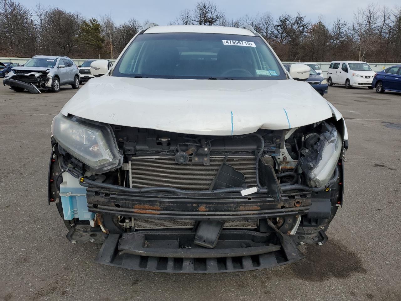 2014 Nissan Rogue VIN 5N1AT2MV9EC763178 Copart auction photo, front end / minor dent/scratches damage thumbnail 5