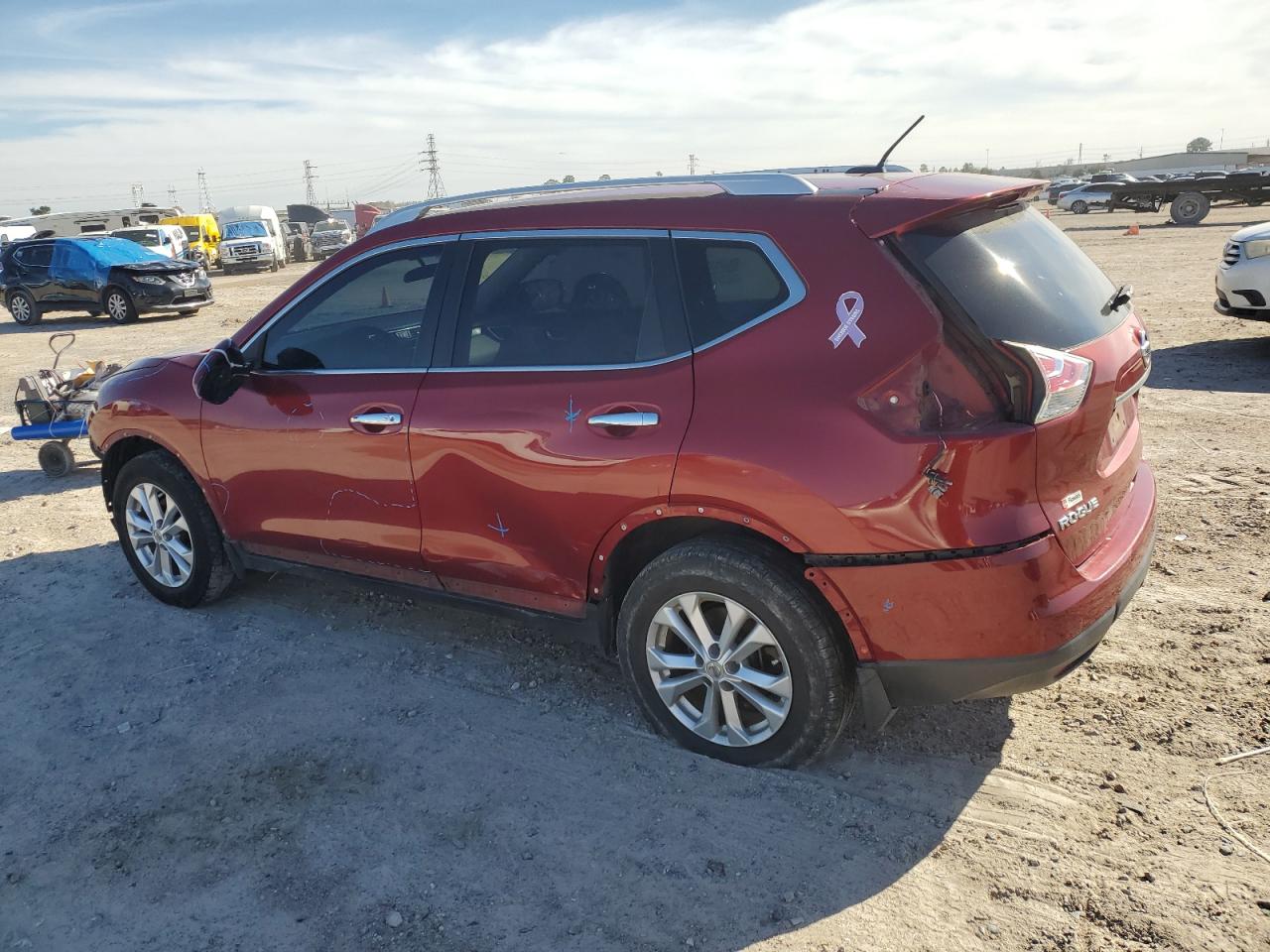 2015 Nissan Rogue VIN 5N1AT2MT7FC838749 Copart auction photo, all over damage thumbnail 2