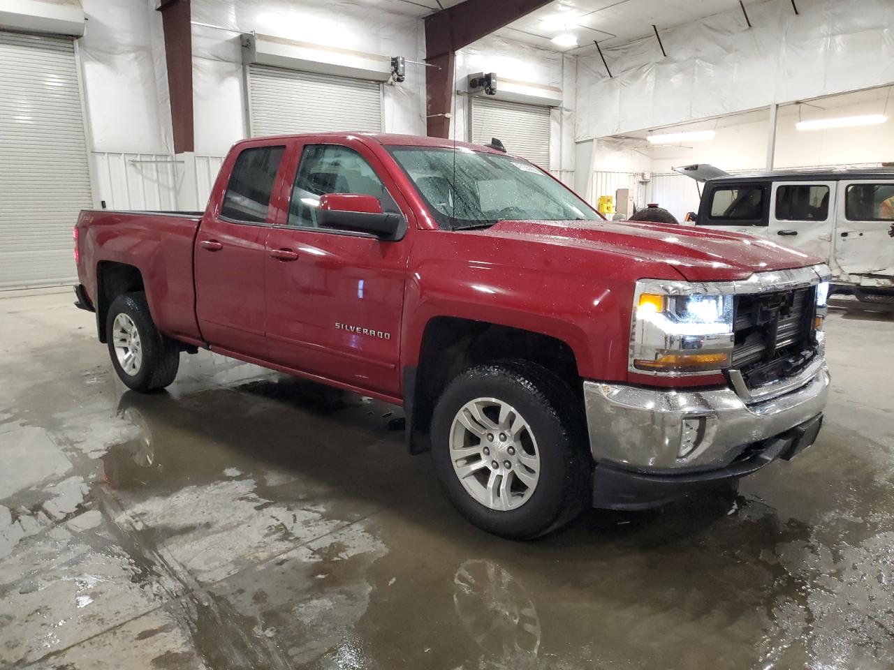 2018 Chevrolet Silverado VIN 2GCVKREC8J1107651 Copart auction photo, front end / side damage thumbnail 4