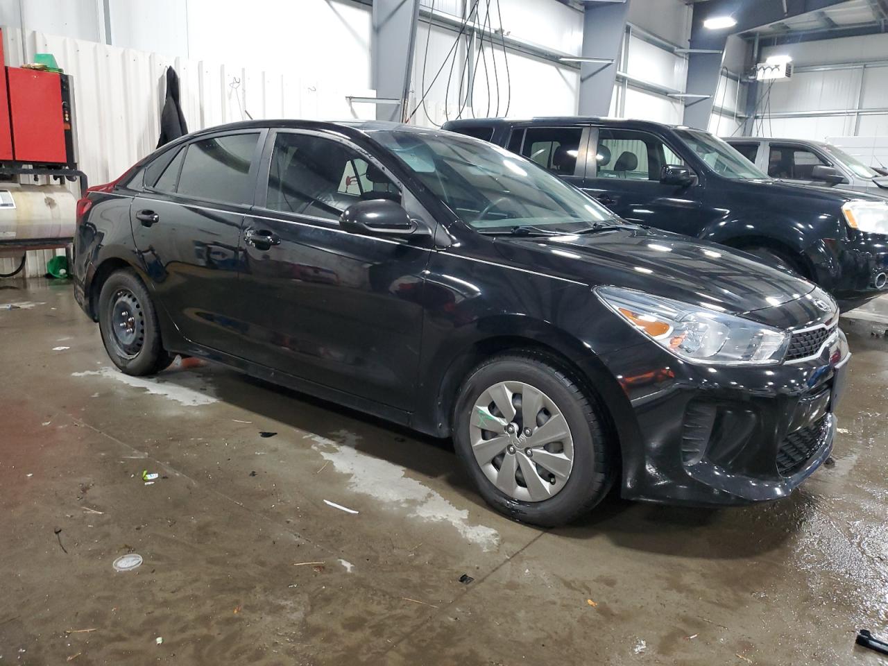 2019 KIA Rio VIN 3KPA24AB3KE220944 Copart auction photo, vandalism damage thumbnail 4