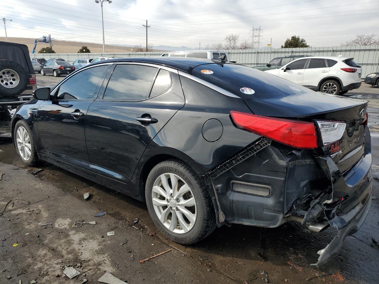 2014 KIA Optima VIN 5XXGN4A77EG306296 Copart auction photo, rear end / front end damage thumbnail 2