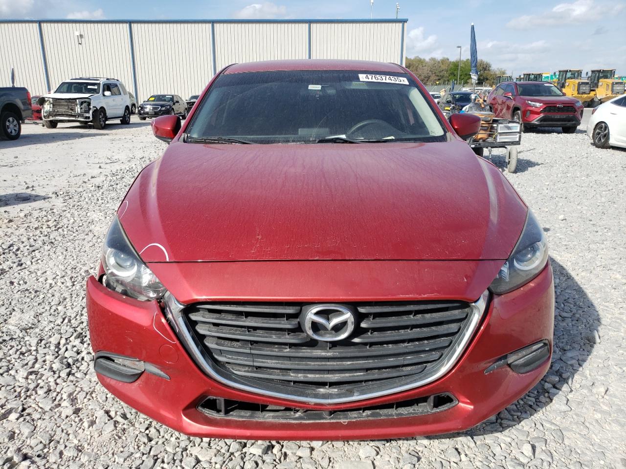 2017 Mazda 3 VIN 3MZBN1U75HM155298 Copart auction photo, front end / side damage thumbnail 5