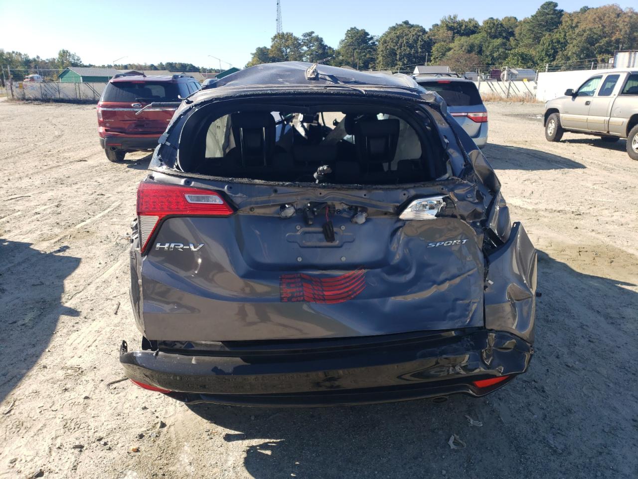 2021 Honda HR-V VIN 3CZRU5H16MM727937 Copart auction photo, rollover damage thumbnail 6