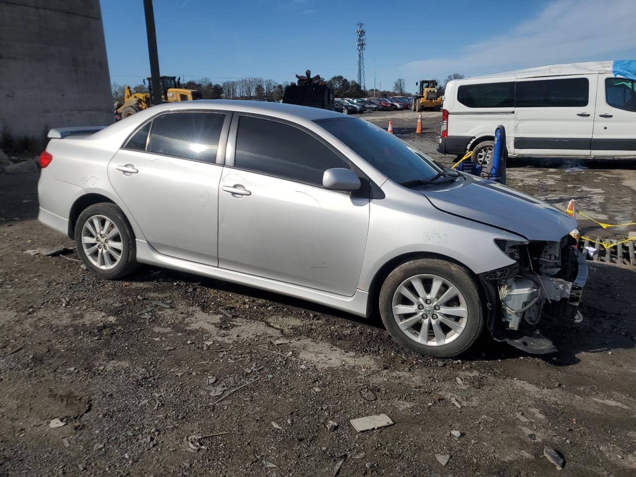 2010 Toyota Corolla VIN 2T1BU4EE9AC468504 Copart auction photo, front end / rear end damage thumbnail 4