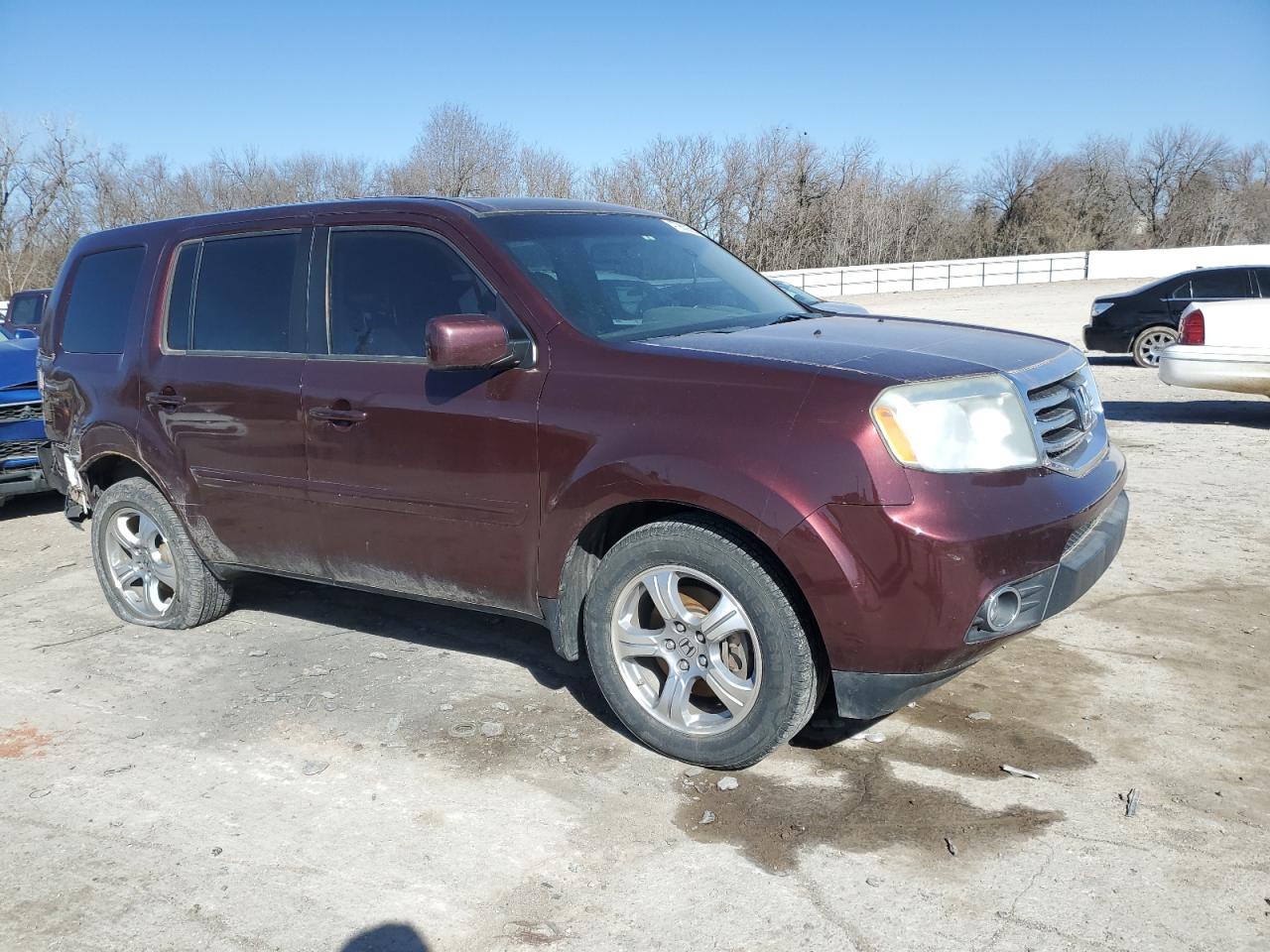 2012 Honda Pilot VIN 5FNYF4H55CB045157 Copart auction photo, rear end / minor dent/scratches damage thumbnail 4
