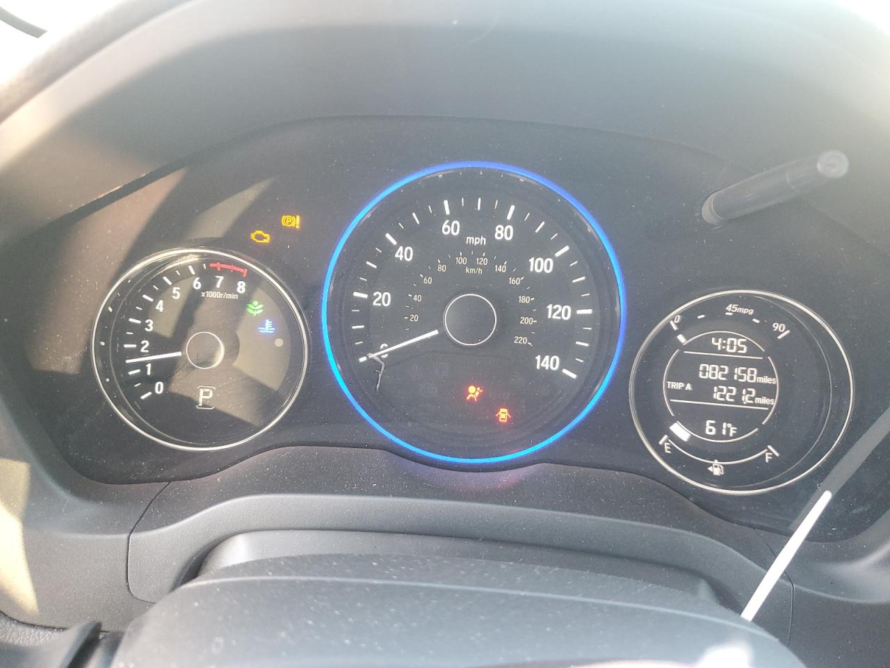 2016 Honda HR-V VIN 3CZRU5H7XGM707277 Copart auction photo, front end damage thumbnail 9