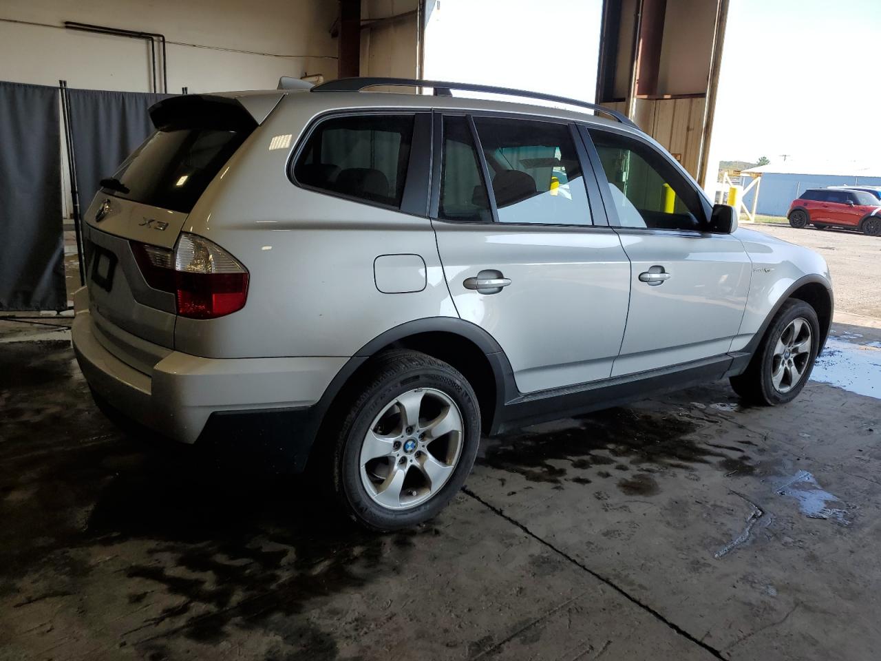 2007 BMW X3 VIN WBXPC934X7WF24634 Copart auction photo, vandalism damage thumbnail 3