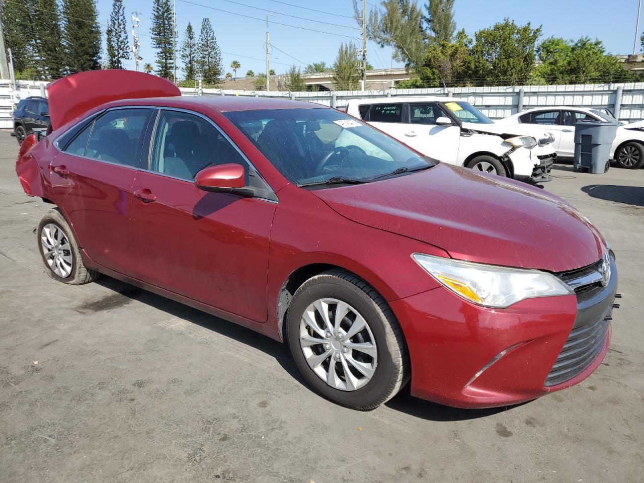 2017 Toyota Camry VIN 4T1BF1FK7HU720059 Copart auction photo, rear end damage thumbnail 4