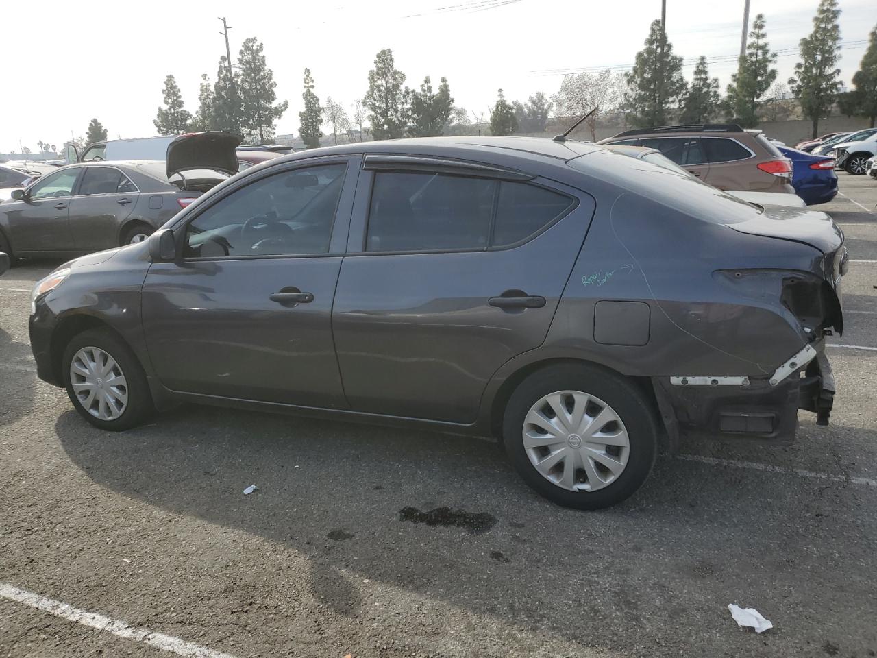 2015 Nissan Versa VIN 3N1CN7AP5FL902077 Copart auction photo, rear end damage thumbnail 2