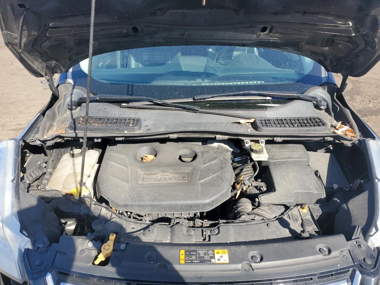 2013 Ford Escape VIN 1FMCU9H92DUA40972 Copart auction photo, front end / side damage thumbnail 11