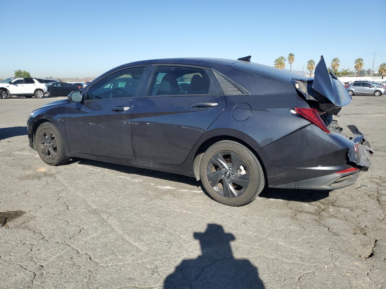 2021 Hyundai Elantra VIN 5NPLM4AG9MH012094 Copart auction photo, rear end / side damage thumbnail 2