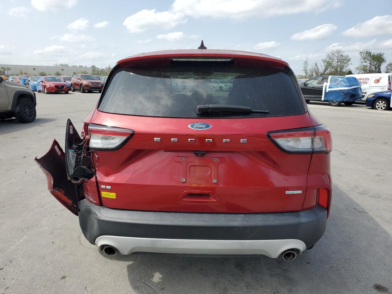 2020 Ford Escape VIN 1FMCU0G60LUC36278 Copart auction photo, front end / rear end damage thumbnail 6