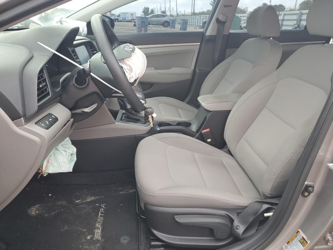 2020 Hyundai Elantra VIN KMHD84LFXLU905601 Copart auction photo, front end / side damage thumbnail 7