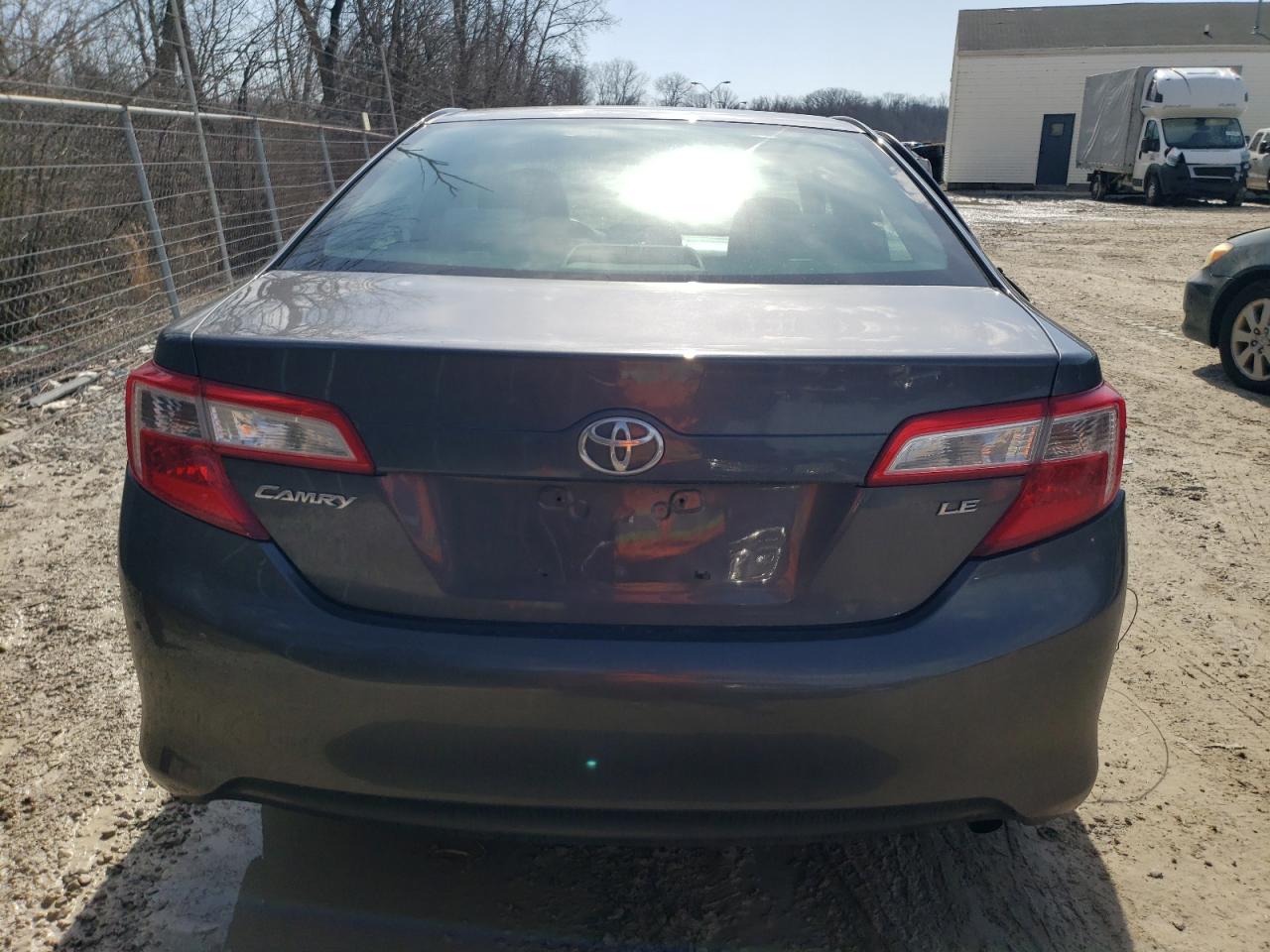 2012 Toyota Camry VIN 4T4BF1FK9CR210200 Copart auction photo, front end / side damage thumbnail 6