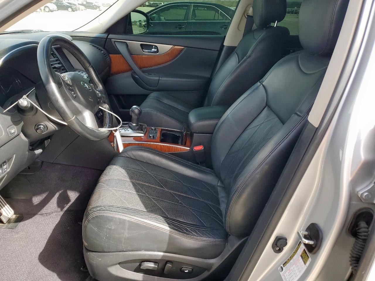 2015 Infiniti QX70 VIN JN8CS1MU6FM381076 Copart auction photo, front end damage thumbnail 7