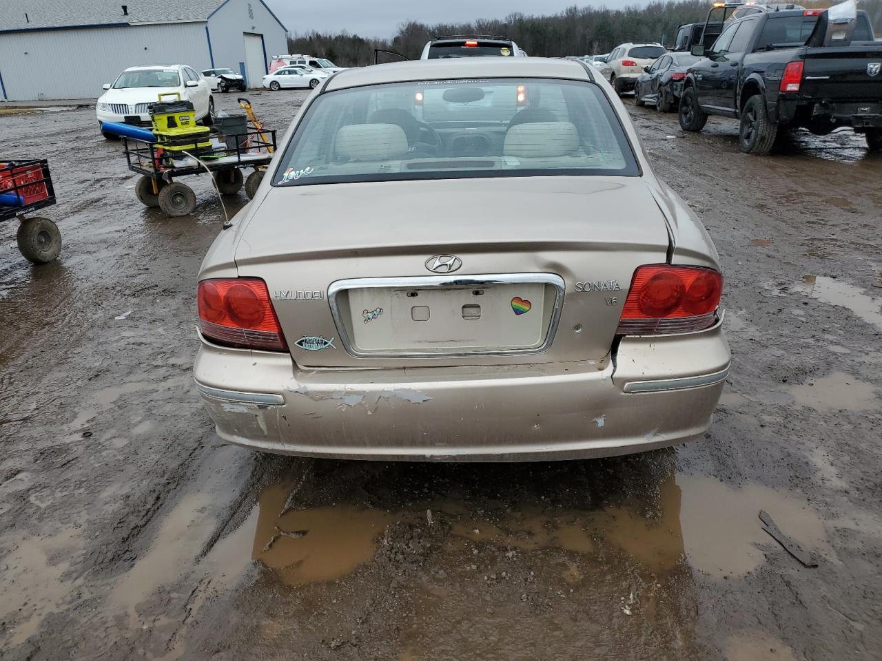 2005 Hyundai Sonata VIN KMHWF35H95A205791 Copart auction photo, front end / rear end damage thumbnail 6