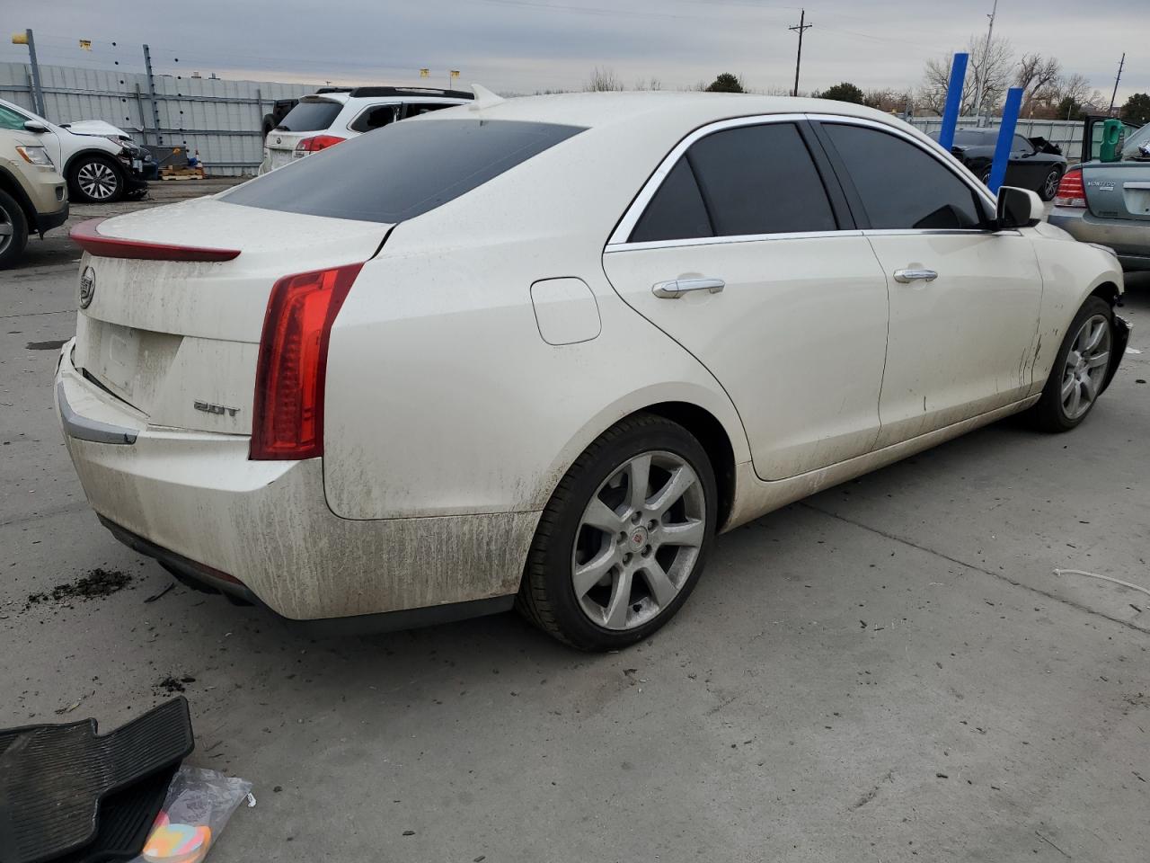 2014 Cadillac ATS VIN 1G6AG5RX0E0104320 Copart auction photo, rear end / front end damage thumbnail 3