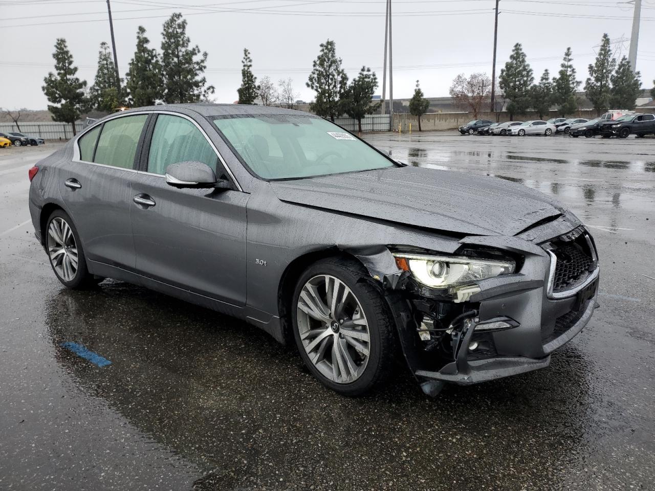 2020 Infiniti Q50 VIN JN1EV7AR8LM254150 Copart auction photo, front end / rear end damage thumbnail 4