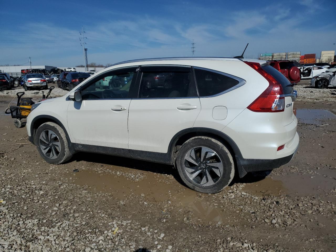 2015 Honda CR-V VIN 5J6RM4H90FL116242 Copart auction photo, side damage thumbnail 2