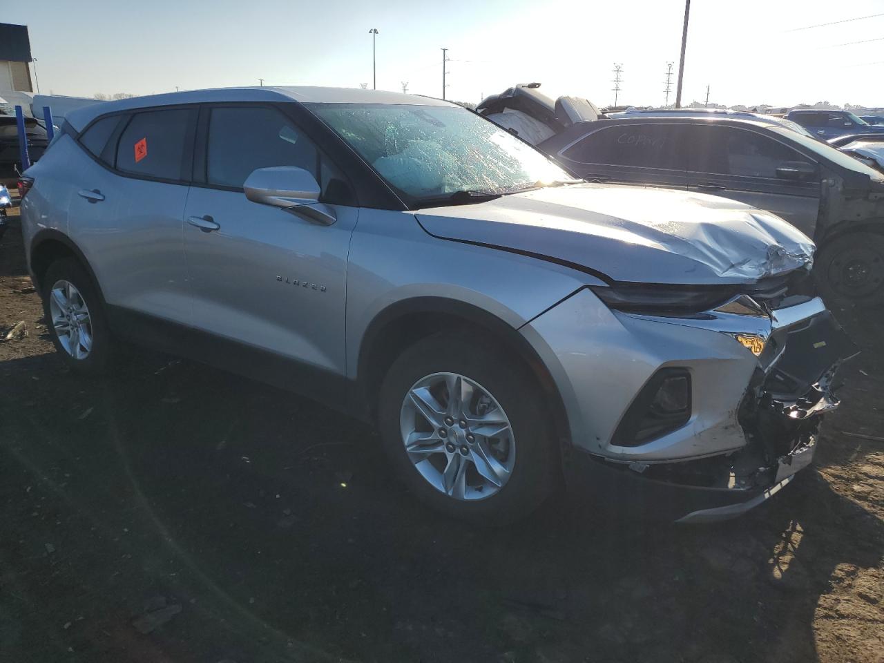 2021 Chevrolet Blazer VIN 3GNKBHRS1MS570486 Copart auction photo, front end damage thumbnail 4