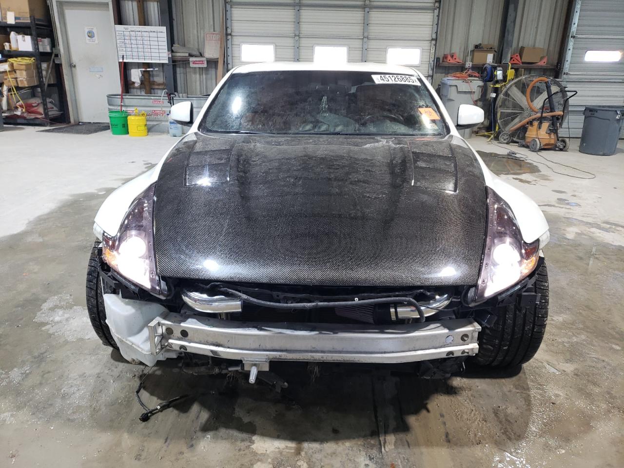 2012 Nissan 370Z VIN JN1AZ4EH2CM564443 Copart auction photo, front end / undercarriage damage thumbnail 5