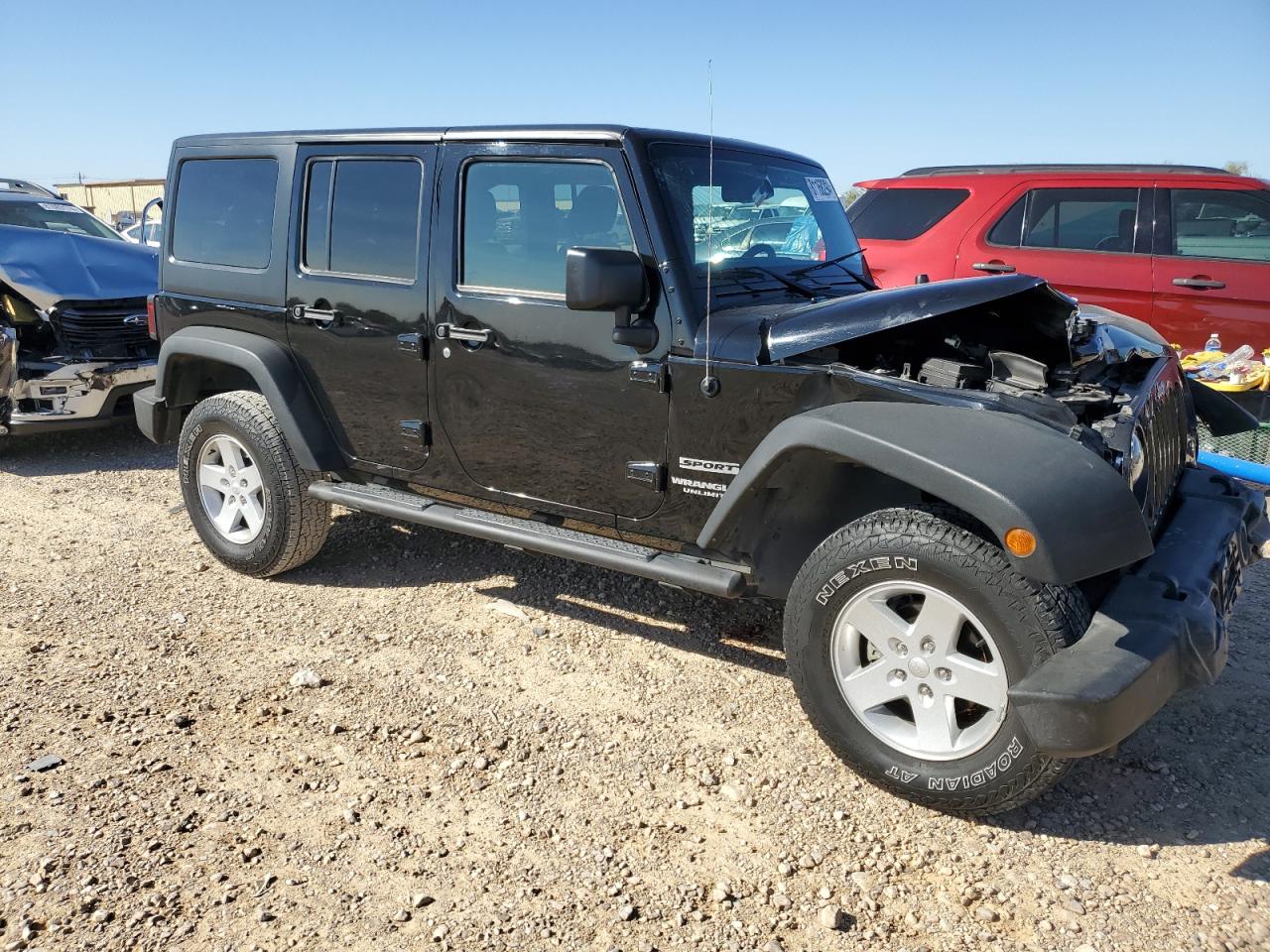 2017 Jeep Wrangler VIN 1C4BJWDG0HL530866 Copart auction photo, front end damage thumbnail 4