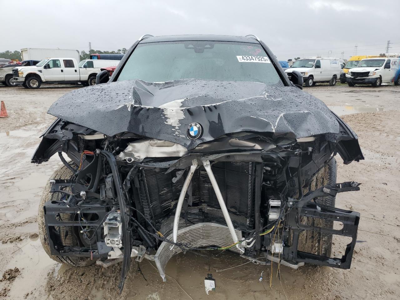 2020 BMW X3 VIN 5UXTY3C09L9B89722 Copart auction photo, front end damage thumbnail 5