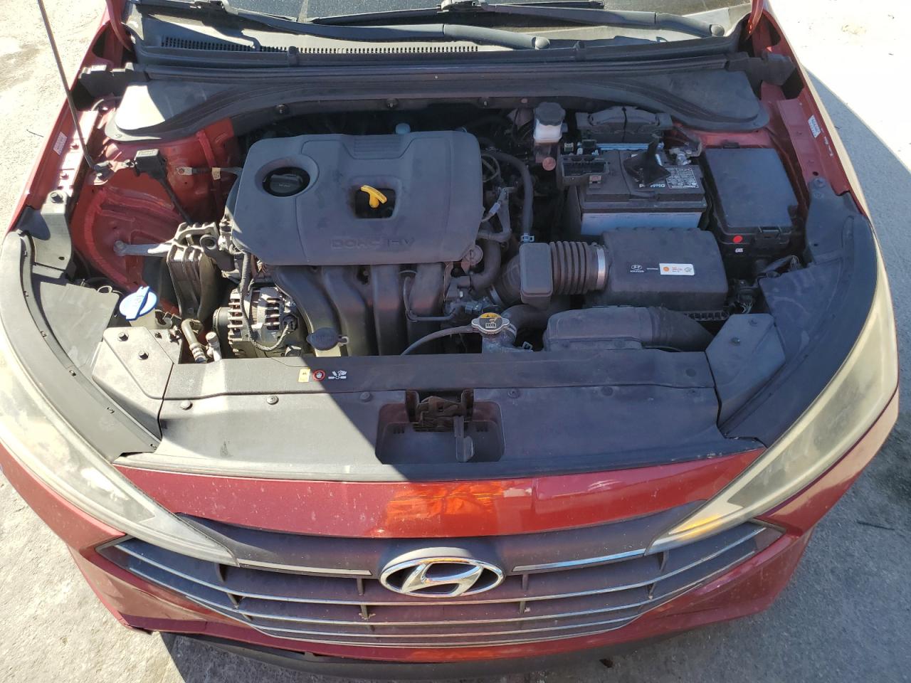 2019 Hyundai Elantra VIN KMHD84LF8KU743594 Copart auction photo, rear end / minor dent/scratches damage thumbnail 11
