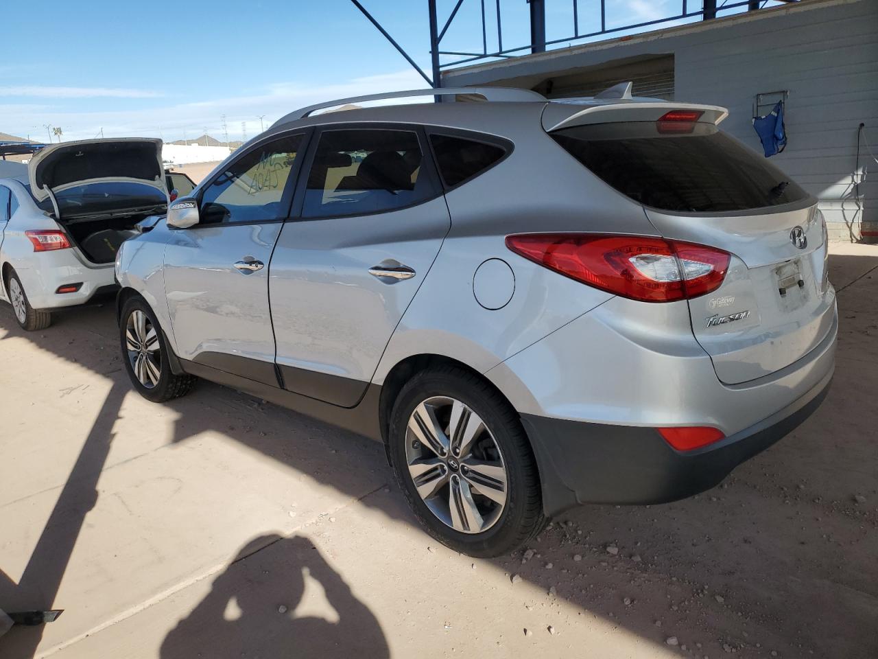 2014 Hyundai Tucson VIN KM8JUCAG0EU900575 Copart auction photo, front end damage thumbnail 2