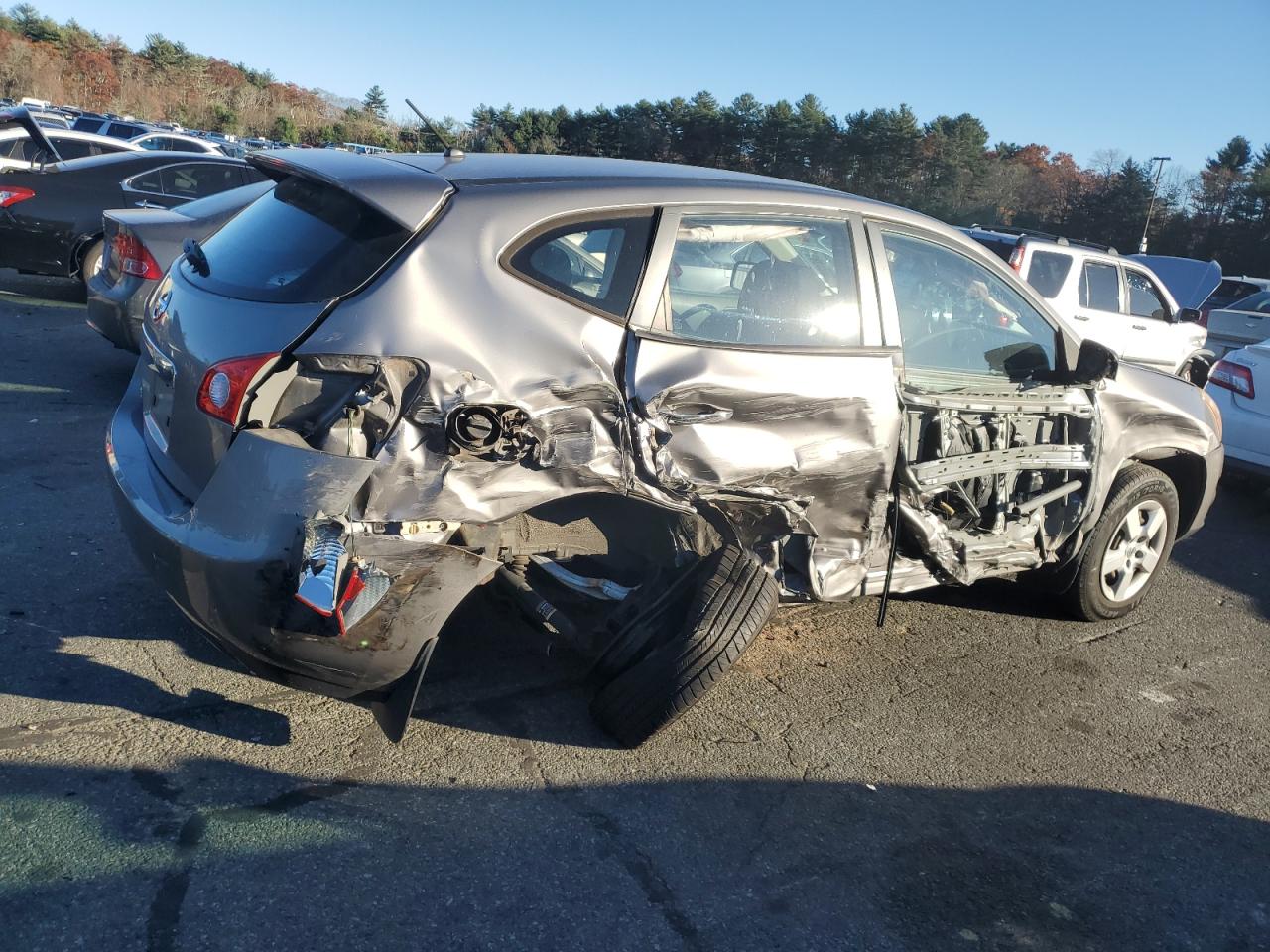2013 Nissan Rogue VIN JN8AS5MT0DW546496 Copart auction photo, all over damage thumbnail 3