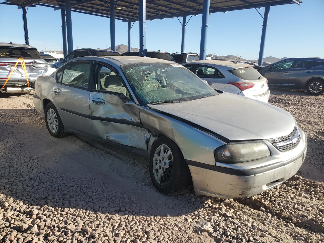 2005 Chevrolet Impala VIN 2G1WF52E459157678 Copart auction photo, all over damage thumbnail 4