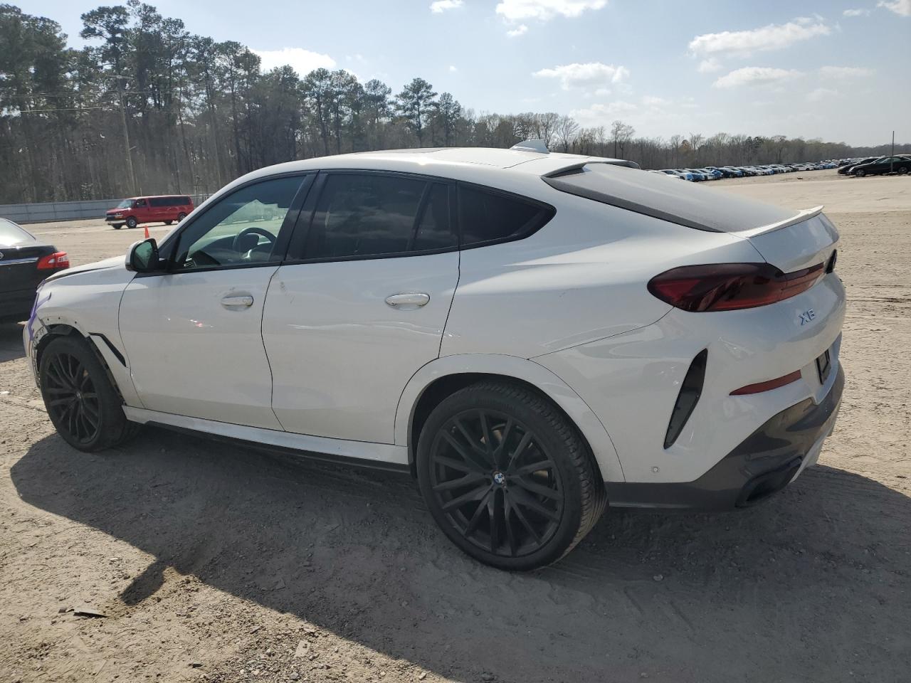 2022 BMW X6 VIN 5UXCY6C0XN9K78927 Copart auction photo, front end damage thumbnail 2