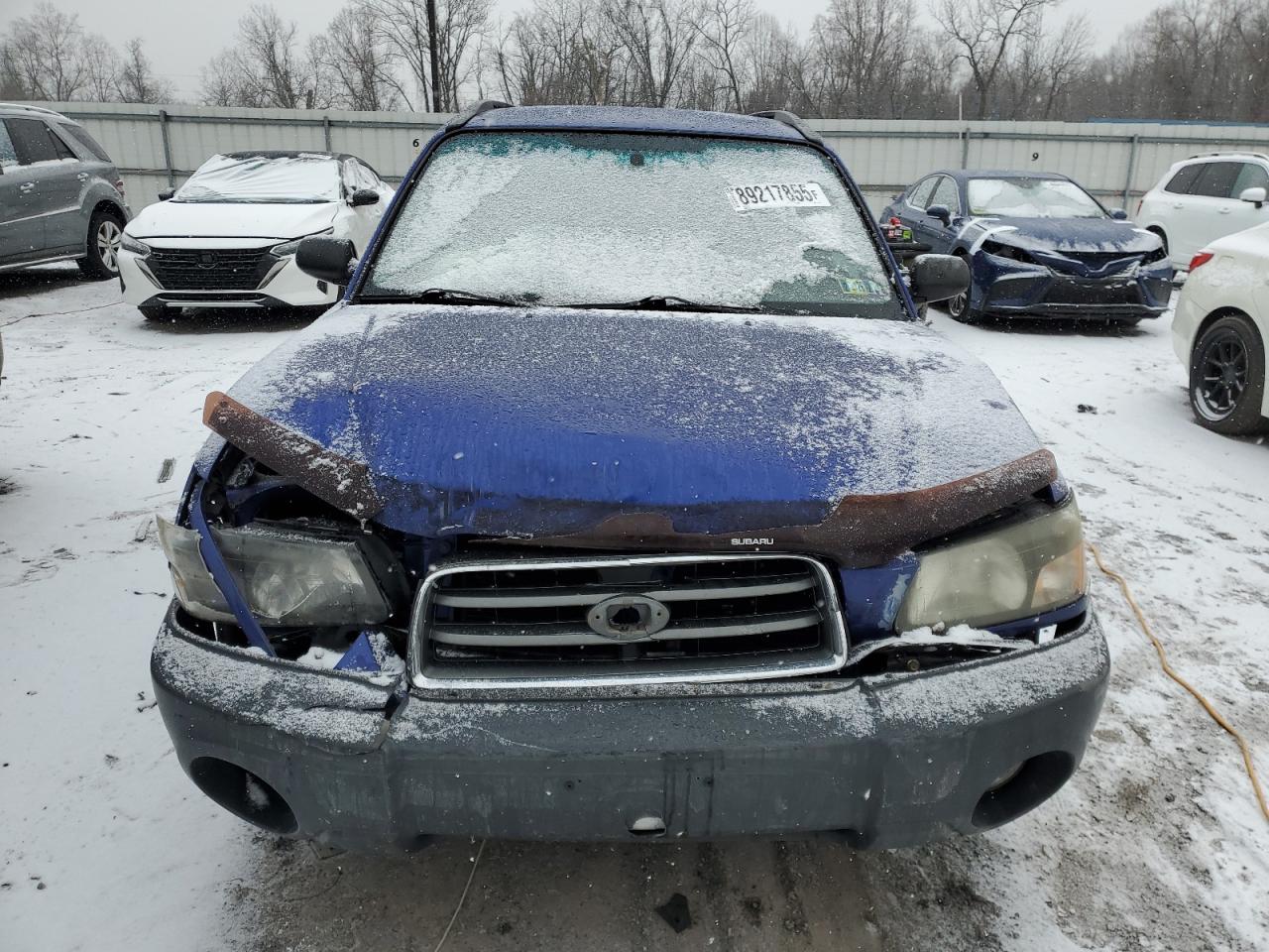 2003 Subaru Forester VIN JF1SG63623H727353 Copart auction photo, front end damage thumbnail 5