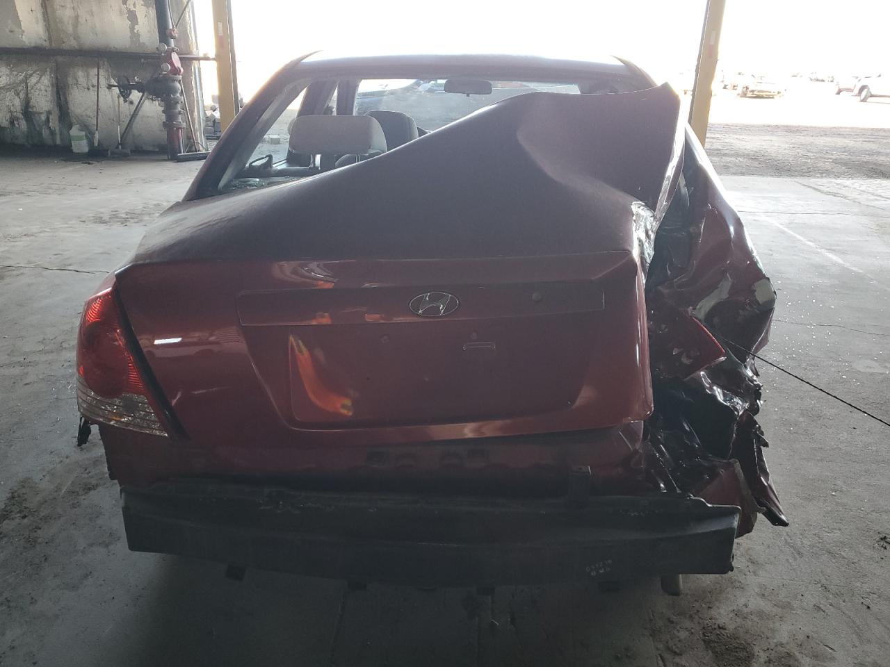 2006 Hyundai Elantra VIN KMHDN46D16U271845 Copart auction photo, rear end damage thumbnail 6