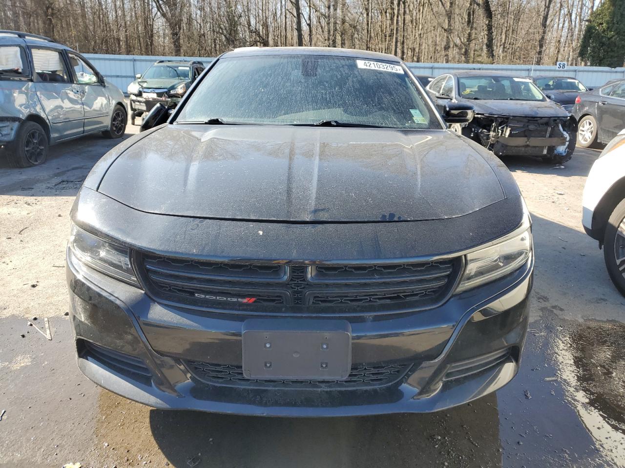 2016 Dodge Charger VIN 2C3CDXAG2GH257547 Copart auction photo, side / front end damage thumbnail 5