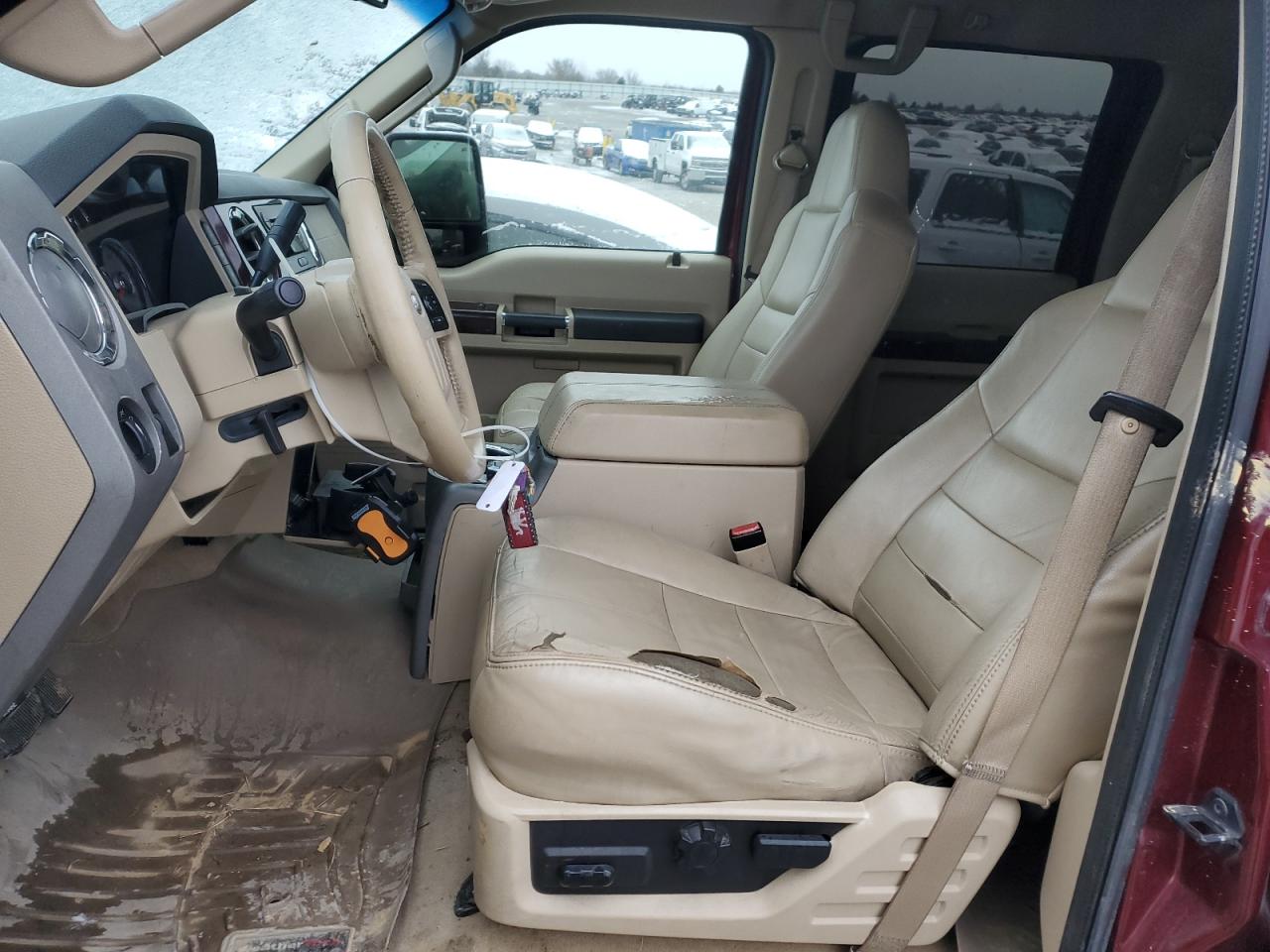 2008 Ford F250 VIN 1FTSW21R28ED25943 Copart auction photo, front end damage thumbnail 7