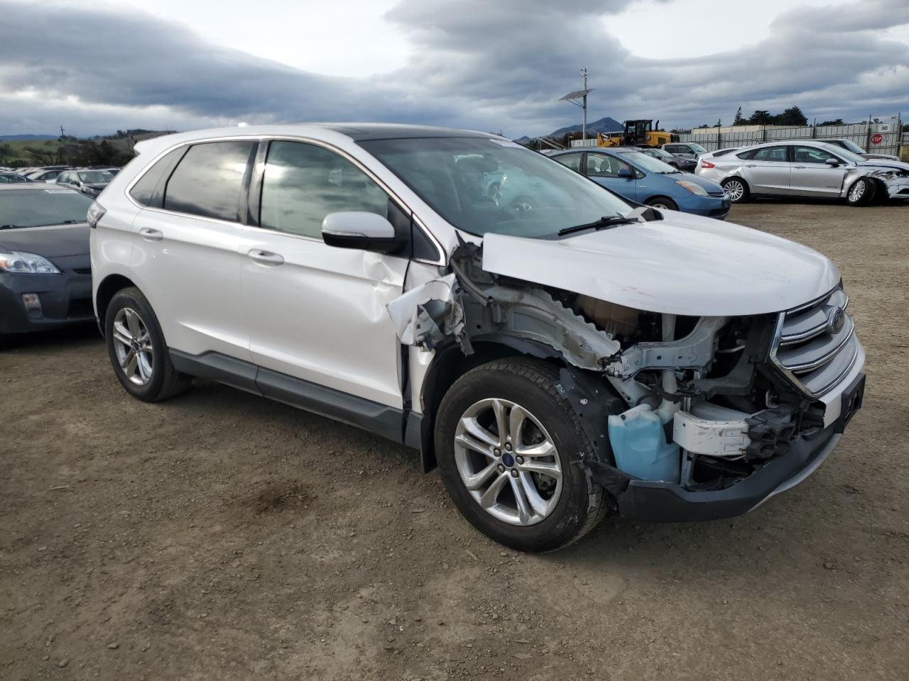 2017 Ford Edge VIN 2FMPK3J99HBB17007 Copart auction photo, front end damage thumbnail 4