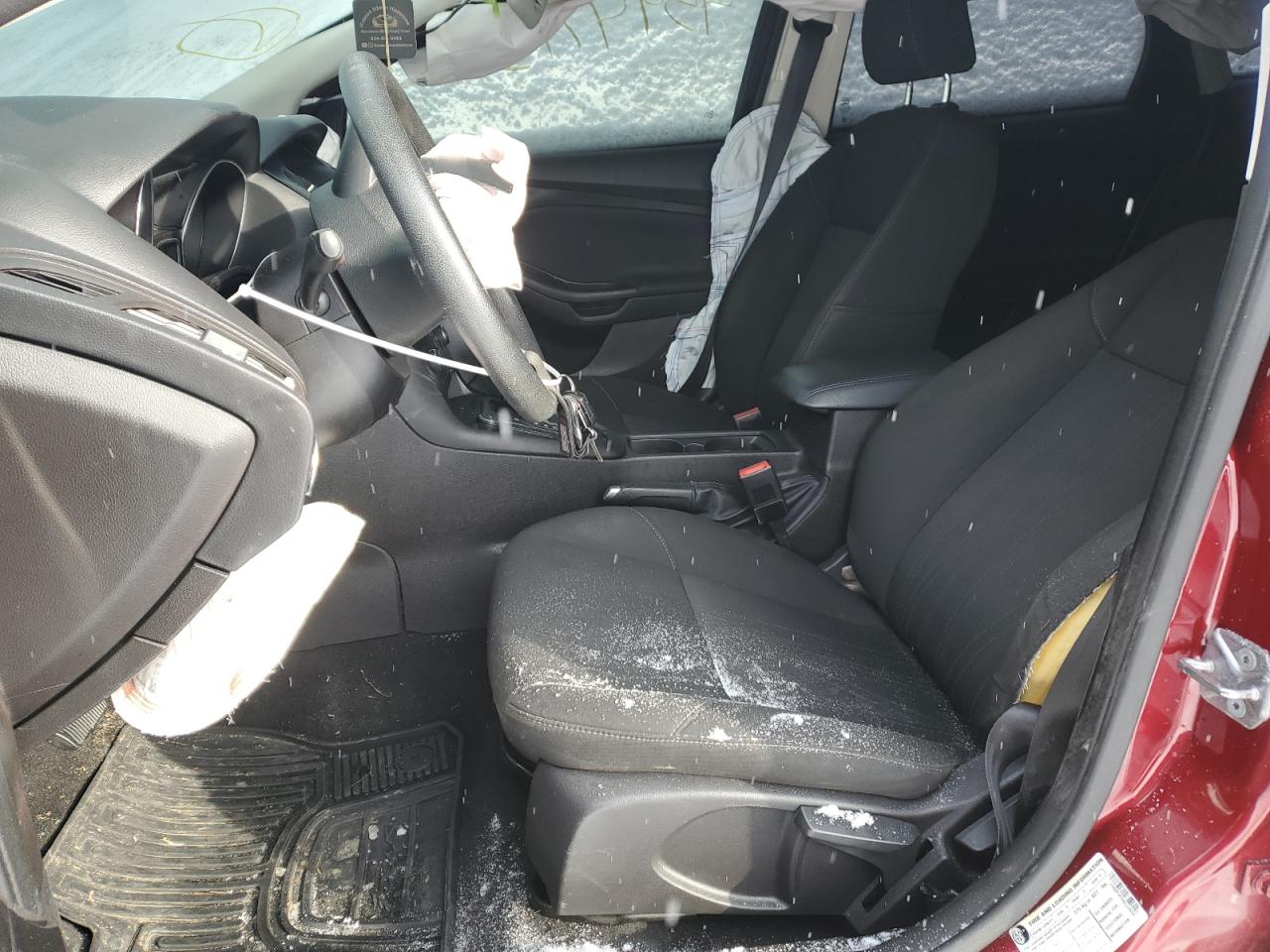 2016 Ford Focus VIN 1FADP3F20GL229347 Copart auction photo, front end / undercarriage damage thumbnail 7