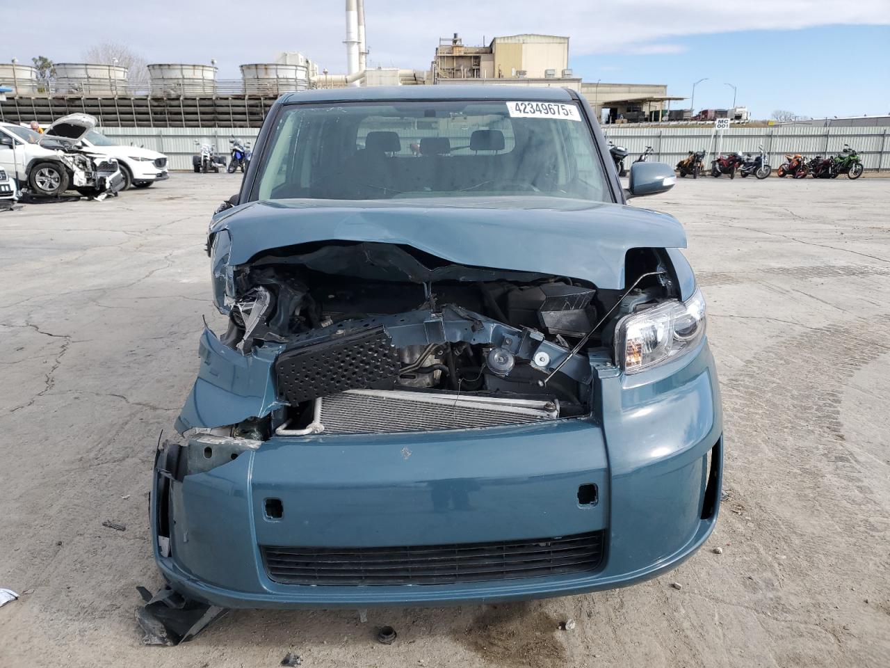 2008 Toyota xB VIN JTLKE50E381005688 Copart auction photo, front end / undercarriage damage thumbnail 5