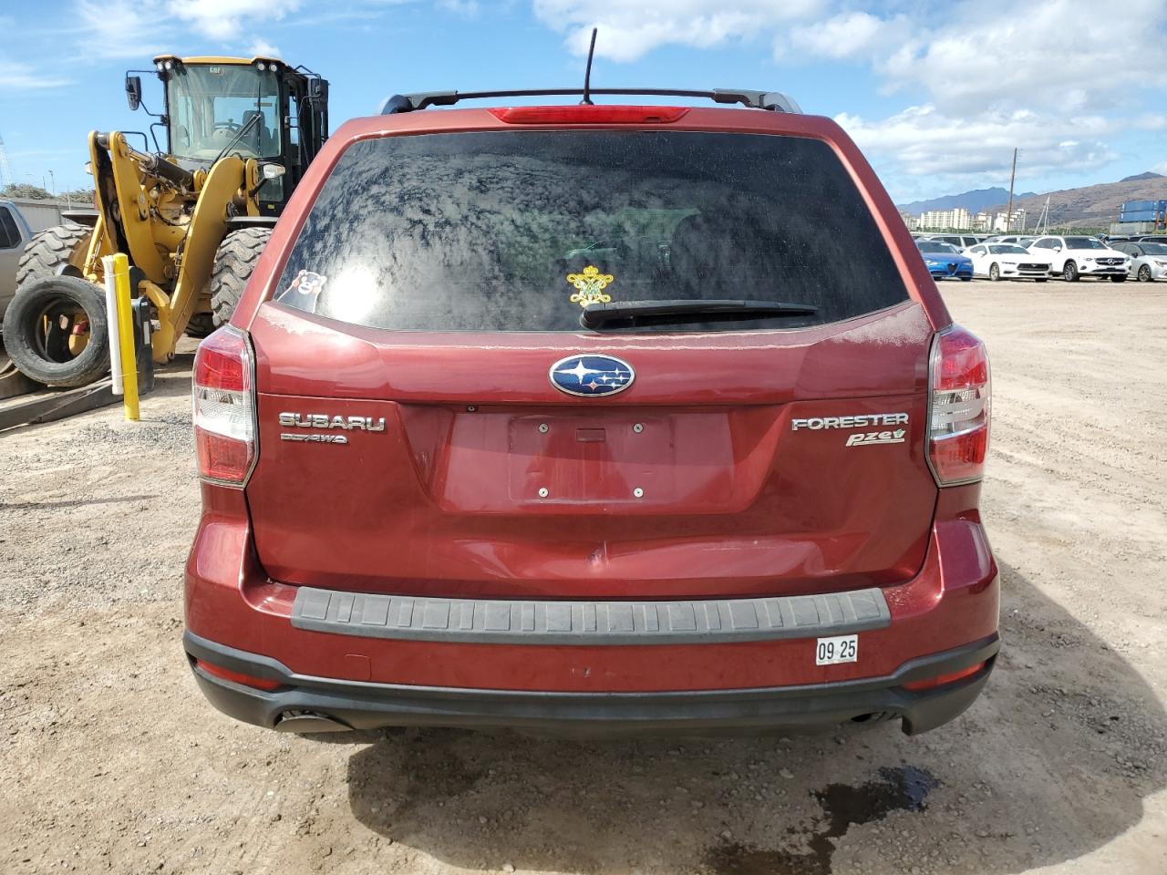 2015 Subaru Forester VIN JF2SJADC2FH442337 Copart auction photo, side / front end damage thumbnail 6