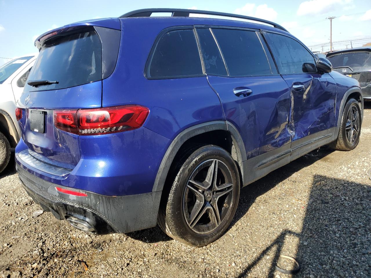 2020 Mercedes-Benz GLB VIN W1N4M4GB4LW024526 Copart auction photo, side damage thumbnail 3